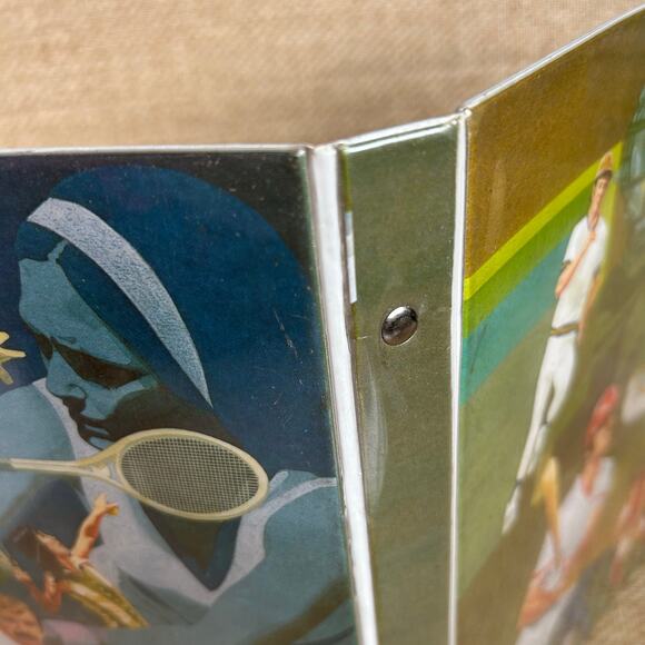 Vintage Mead Baseball Binder 3 Ring Sports Illustration 1980s School - Picture 10 of 11